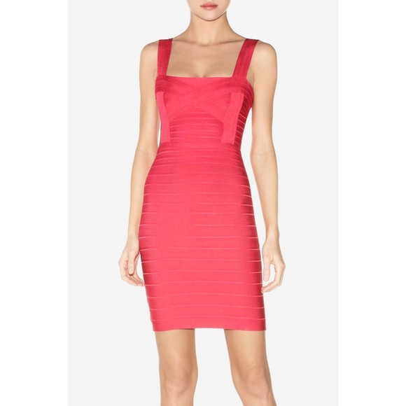 Herve Leger Dresses & Skirts - Herve Leger fuchsia Bambi bandage dress NWOT